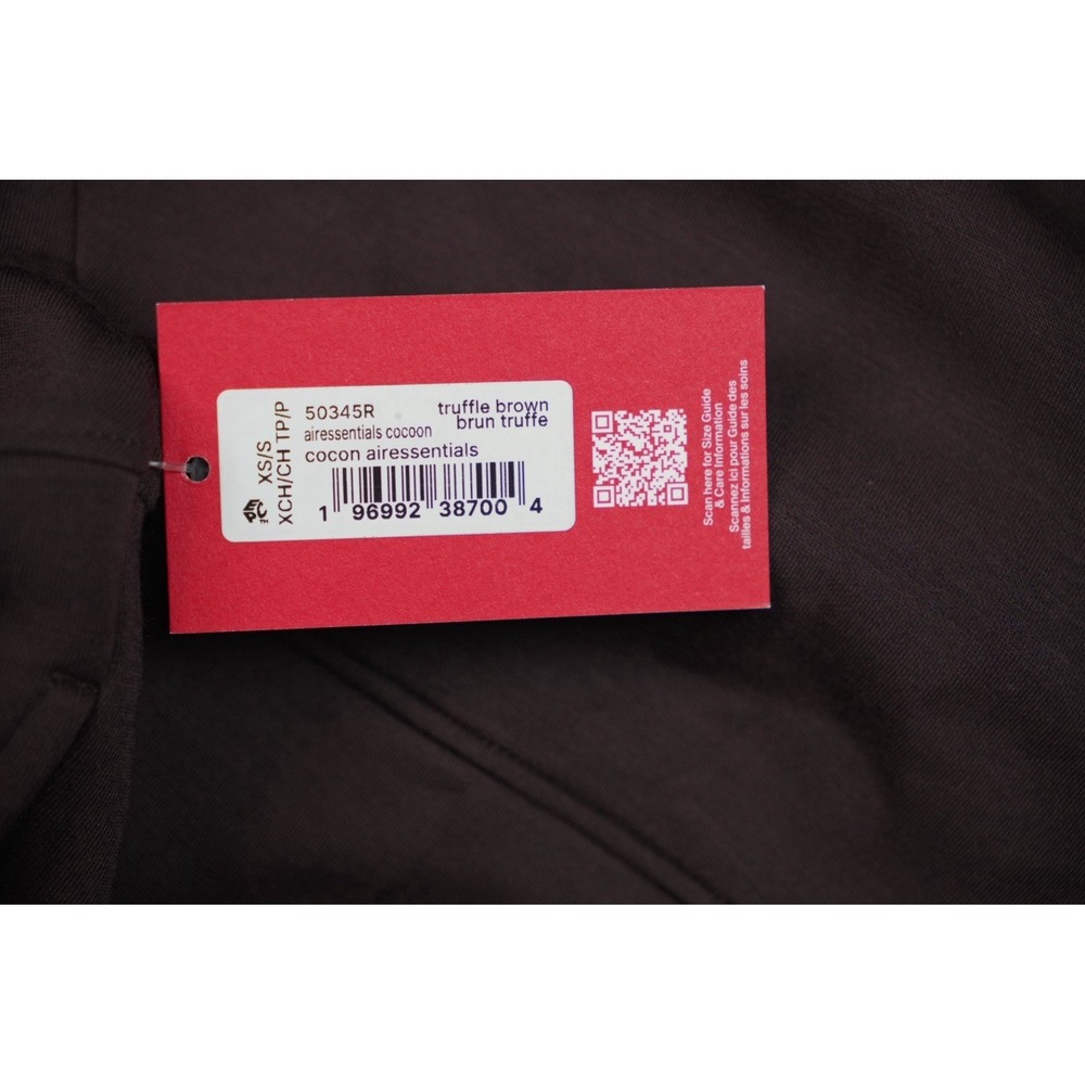 NWT Spanx AirEssentials Cocoon Cardigan XS/S Truffle Brown Open Front Pockets - Picture 3 of 7